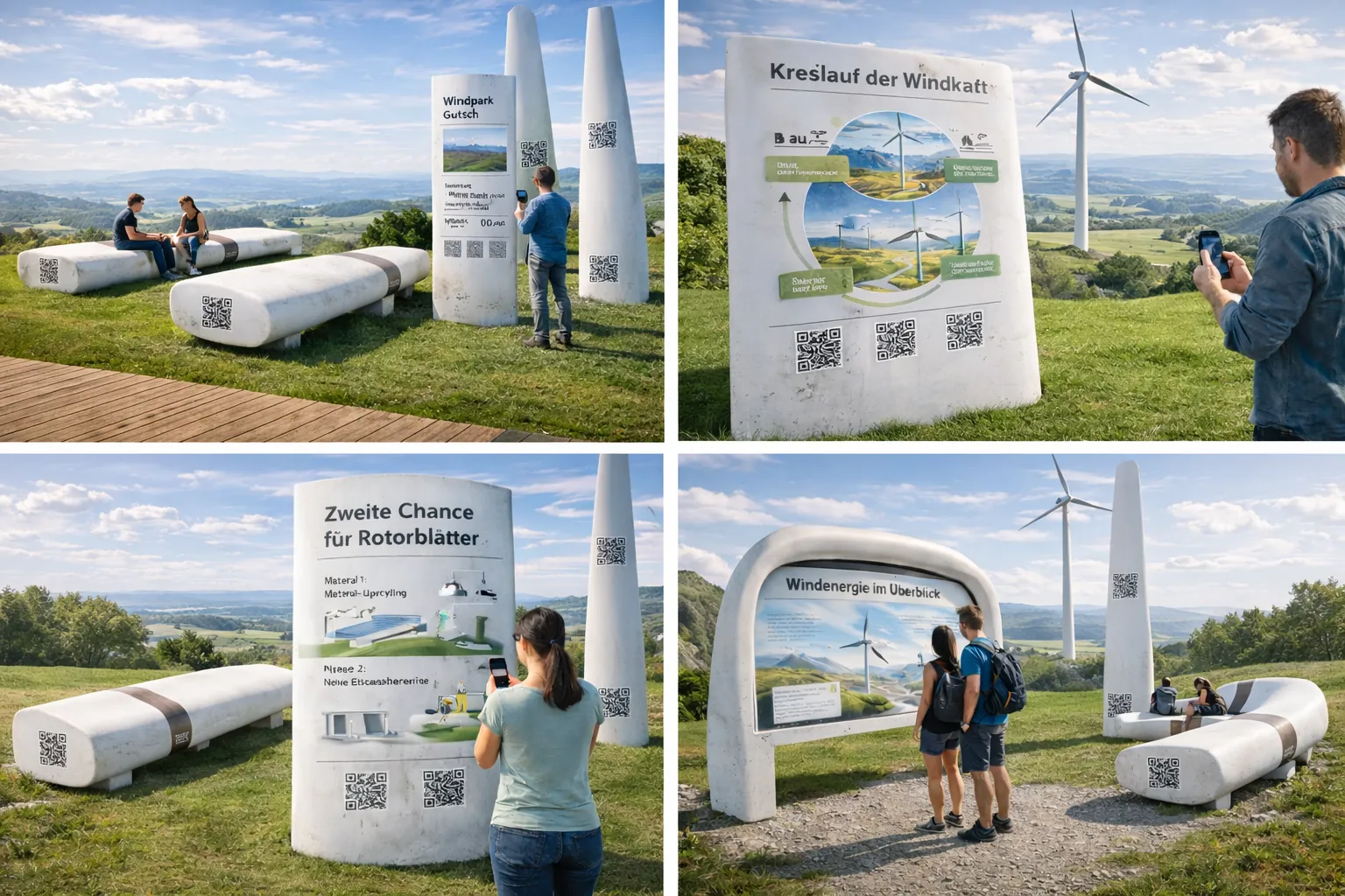 Windkraft Infopark – ländliche Umgebung
